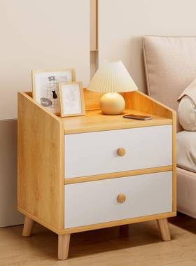 床头柜简约现代卧出室置床物架简易子尾收纳柜柜租房49320用小型