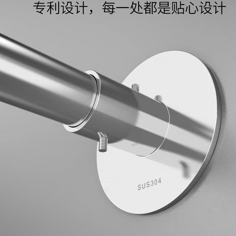 浴室帘防水布浴套装洗澡卫帘生F9H8985J间窗帘形杆帘子门帘隔弧断