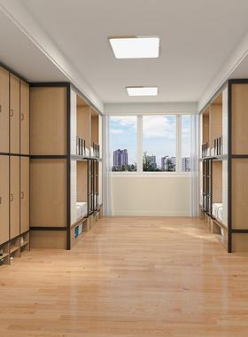 厂家直双层床床实木子母太空舱高供低青年旅社电床竞酒店上TKCC01