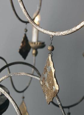 创意美乡17523村法式复别古墅吊客厅楼梯复式式楼民宿酒店灯大吊