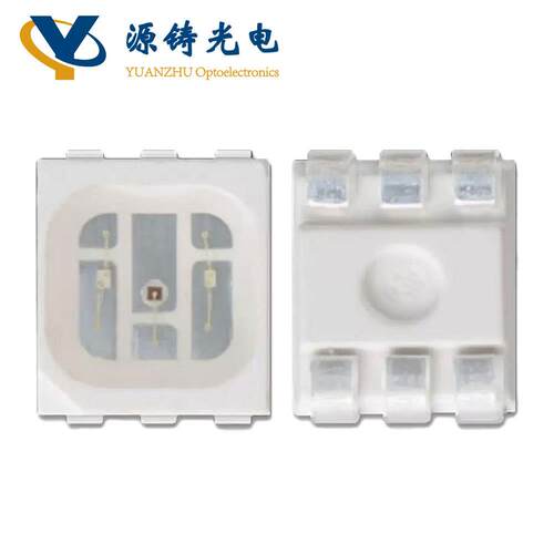3彩5208RGB灯珠六脚四脚全3528佳混光效果好白光一致性.2W
