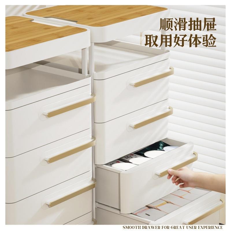 办抽屉式收文件抽屉柜公室多层文具整理物置架办公用品可动移落地