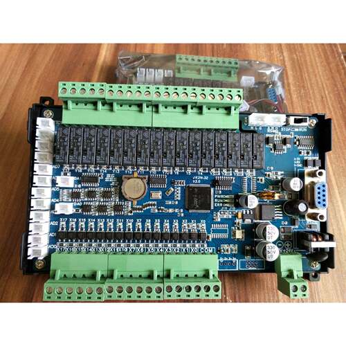 国产经板式PLC工控板RLUFX2N-32MR/MT0AD-2济DA型PLC带1ADDA485