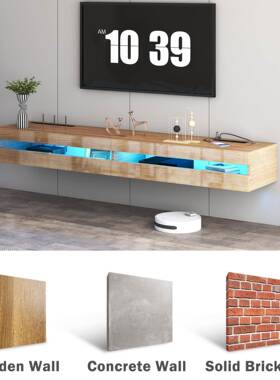 现电墙视代简约电视柜客厅小户型85346挂悬空柜