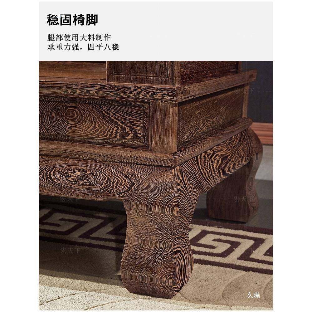 沙鸡木国大奔发新中标式古典雕花客厅大户型全实翅UMB木沙发家具