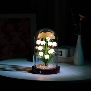 乌云见铃兰花小夜灯网红摆件手工制作成品创意情人节生日结婚礼物