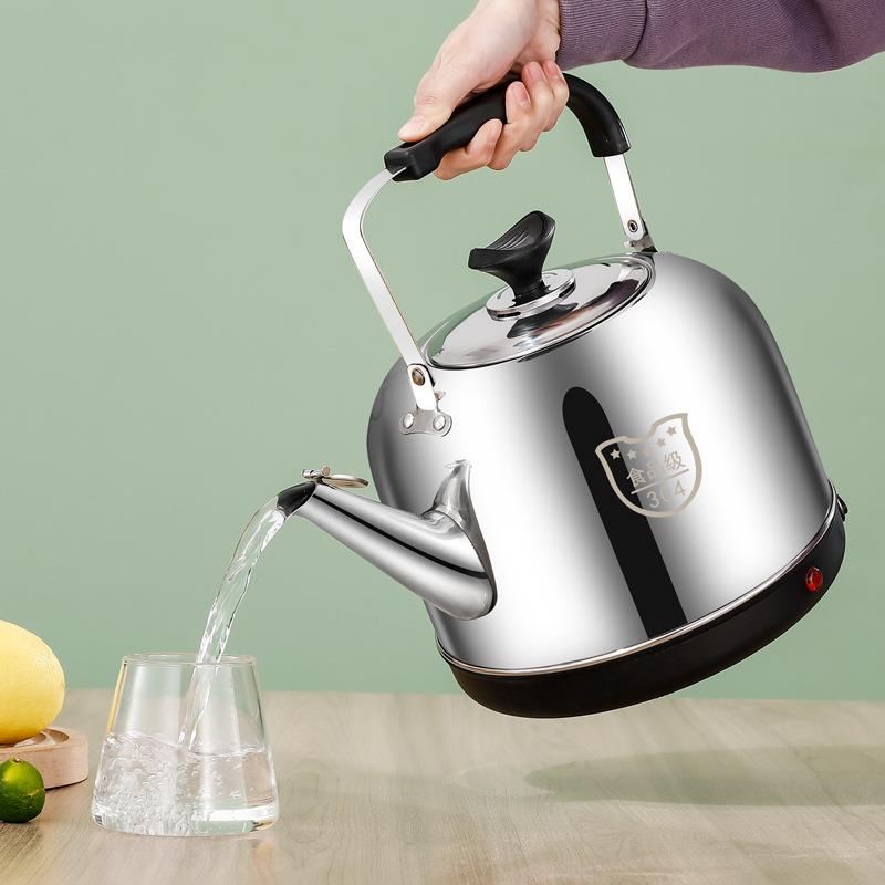 食4691品级304不锈钢家底动一体烧电水壶用大容量电水壶自断电