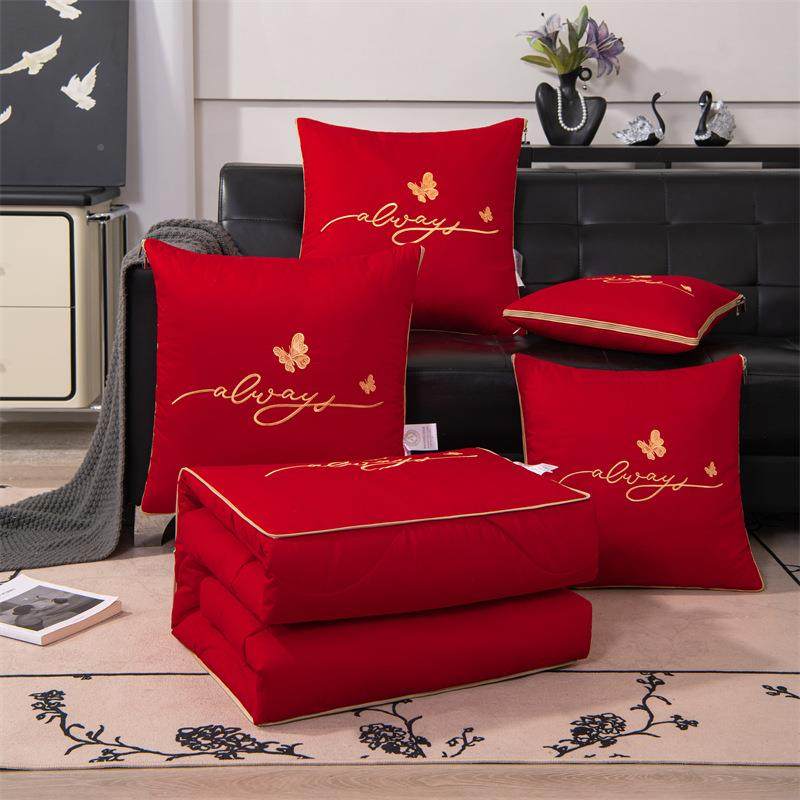 全棉印花纯色四刺绣抗菌棉ZS-棉枕被纯棉办头公室季午抱休枕靠垫,居家布艺,抱枕被,淘宝优惠券,粉丝福利购,淘宝优惠卷