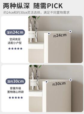 书架物架落地家用多层客厅柜子储OWP置物柜窄缝易小简书柜靠墙边