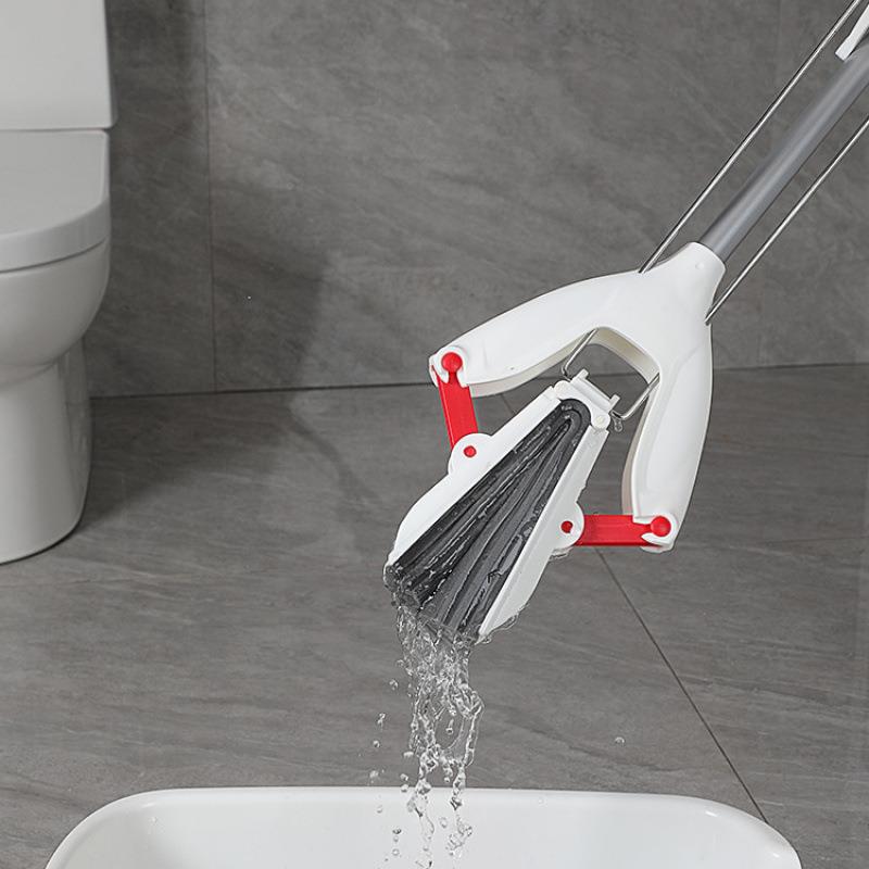 手洗海免绵961一拖家用新款胶棉头吸净水布墩布地拖拖对折式折式