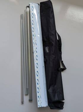 量加易拉宝型铝大合金经典E展示架重海报制作可407折叠