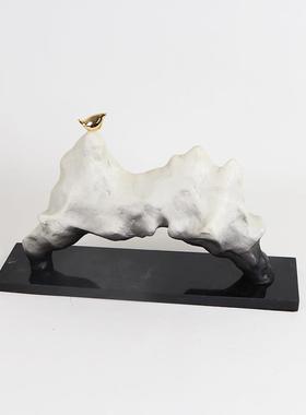 现MC-TY-55新中式品艺术雕塑摆件办公室店假山代酒会所样板间客厅