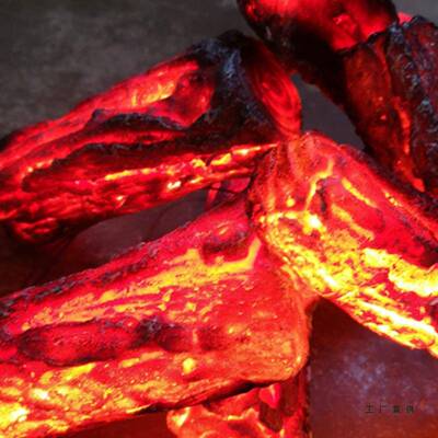 木炭火12824摆火件道具篝定制红火色装饰品雕塑堆火把节假焰灯