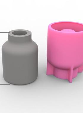 大具号花硅胶模33723具水泥花瓶瓶模石膏混凝土模具C146