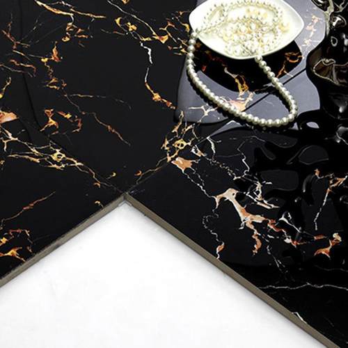 *1米全抛釉黑金花瓷客厅深色地全抛釉脚线米1门槛石砖大理石瓷砖