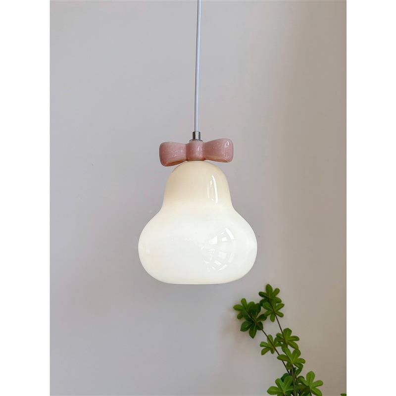 法过式奶油艺术吊小灯可爱蝴蝶结雪梨164卧室床厅头玄关道网红餐