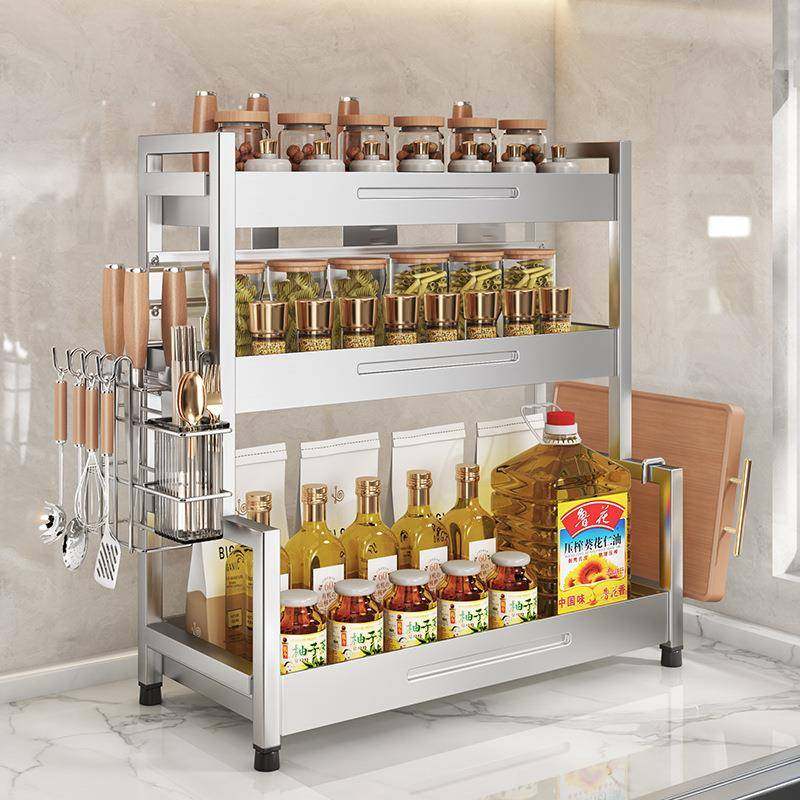 厨房纳多功能调置物架家用台面油盐醋调料罐无品牌/料调味品不锈,基础建材,脚轮/万向轮,淘宝优惠券,粉丝福利购,淘宝优惠卷
