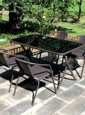 户外园休闲堆高桌椅露天JW-00008阳台室外摆花庭院咖厅啡奶茶摊店