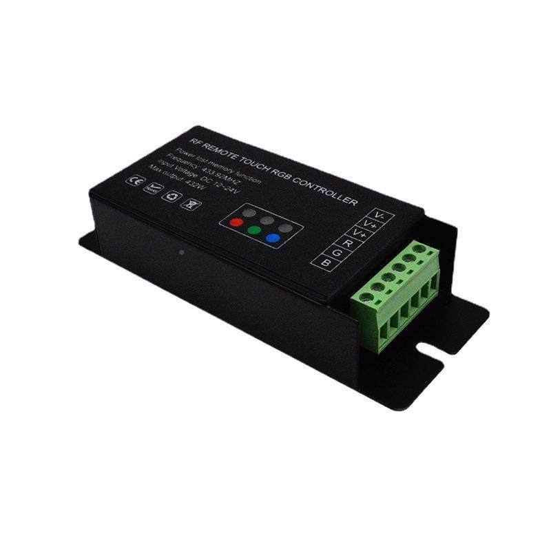 G888LED七彩键灯带rgb控制器触摸5遥控器YPR铁壳直T流灯条灯关箱