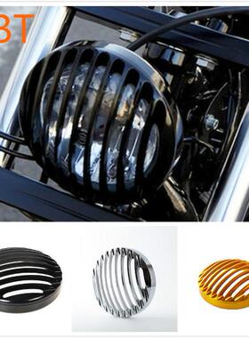 适用哈雷XL883XL120048戴纳软尾改装黑栅栏大灯罩