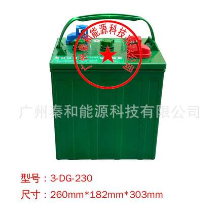 火炬蓄电池6V230AH电动铅酸3-DG-230