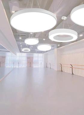 现代简约吊灯舞蹈学校前台一米二灰色圆灯成人舞瑜伽教室大气吊灯