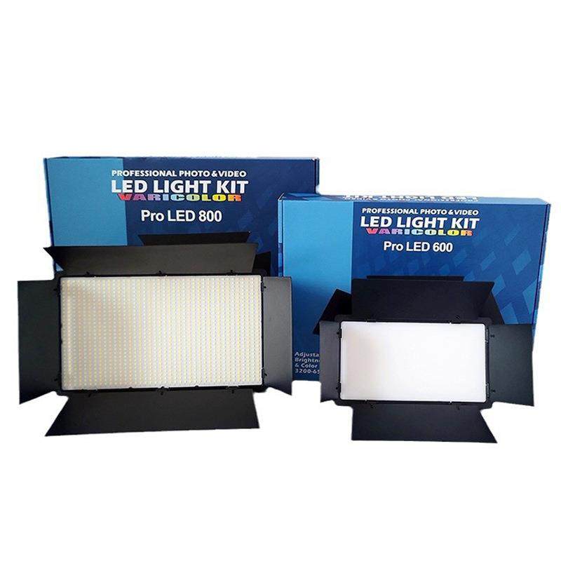 8寸四叶挡板直播补光灯10寸便携可充电直播灯三色RGB拍摄平板灯