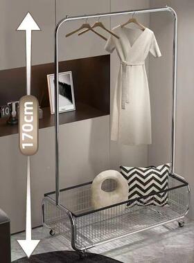 不锈钢动挂衣架多功能家居耐简约加卧室厚挂衣用架移衣架落ZYN地