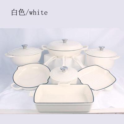 铸铁锅S.JDAE琅锅炊套装CASTIRONPOT/11PCSSET2/具/珐COOKWARE