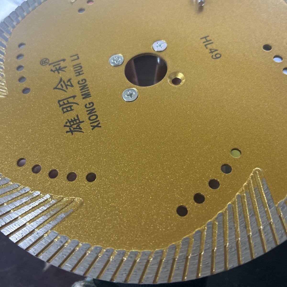 云南红230切割片护齿波纹片打碑专用金刚石锯片带法兰螺丝