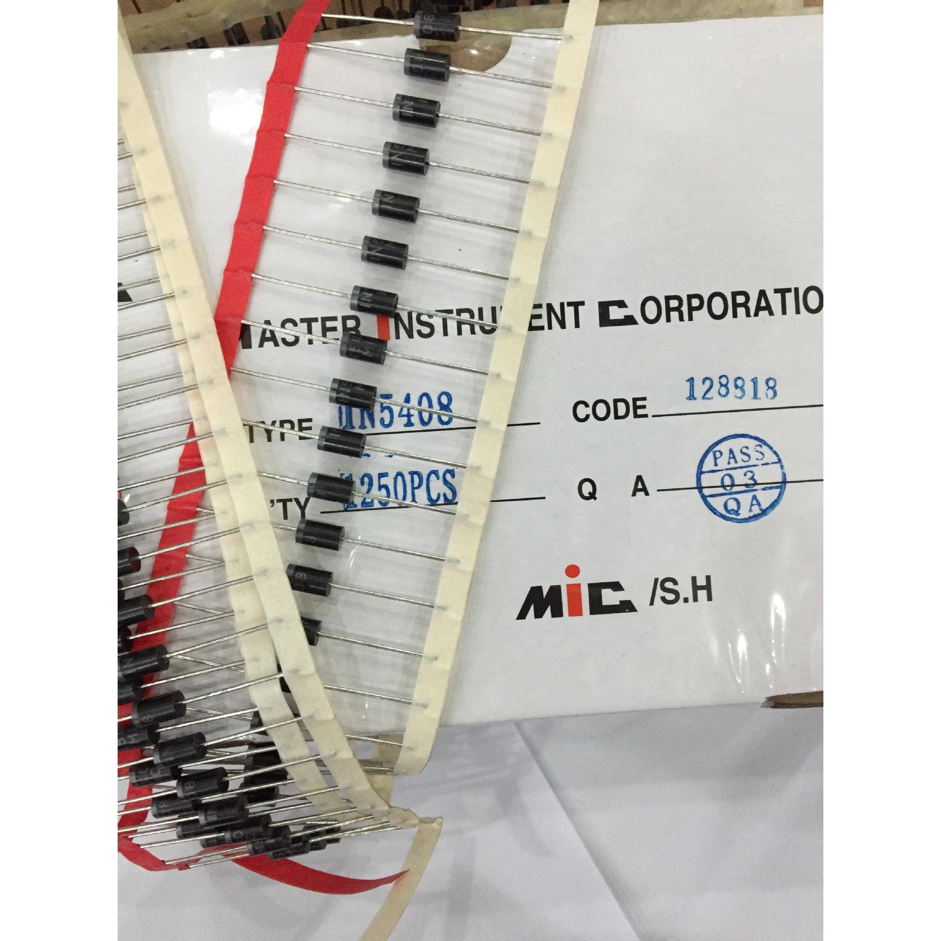 整子流二二极管1N5408MKN带极编管现货供应电元器件厂家直销