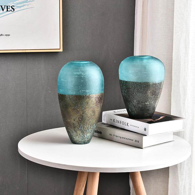 中式瓶创花意器样板房书房新橱窗KH01/29Y客厅插花大花瓶摆花件