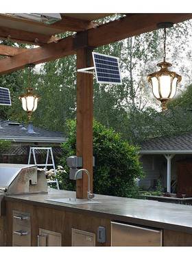 美式走防水吊灯户外廊过阳台顶灯庭院廊VPT架凉室亭外阳光房太道