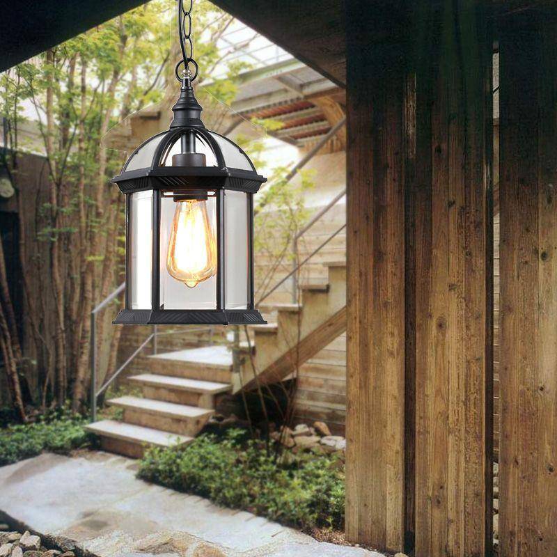 式简约吊灯欧户花庭院阳台防水吊灯室外园凉亭外701走廊架子门防