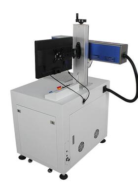 O2激光打标机流线无品牌/木头塑料生产水日期打标设备便式小C携型