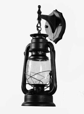 中式餐厅墙壁19537灯油老式煤走复古马廊灯铁艺欧式仿古装饰灯