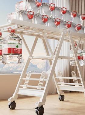 奶LDA009白色空折叠晾衣架家晾用铝合金级落地室内航阳台晒被神器