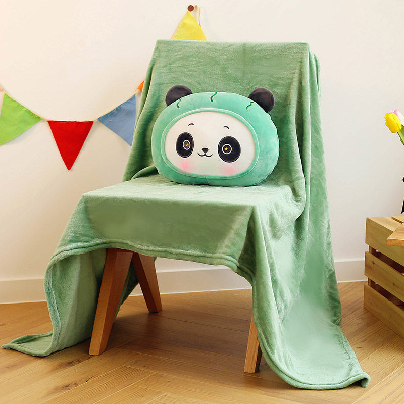 抱枕被子两用办公室靠背垫靠枕三合一女生枕头神器学生午睡毯子夏