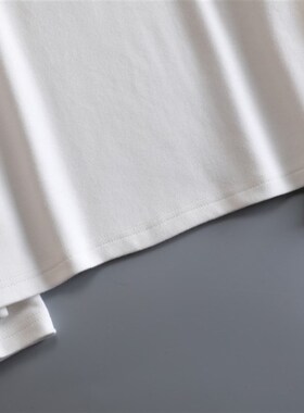 白色木耳领衬衫女春秋大码上衣设计感洋气针织棉弹力长袖内搭衬衣