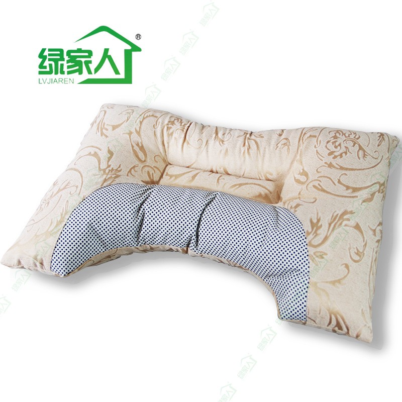 竹炭颈椎枕头托玛琳助眠脊颈椎修复专用牵引矫正u型保健护颈枕芯