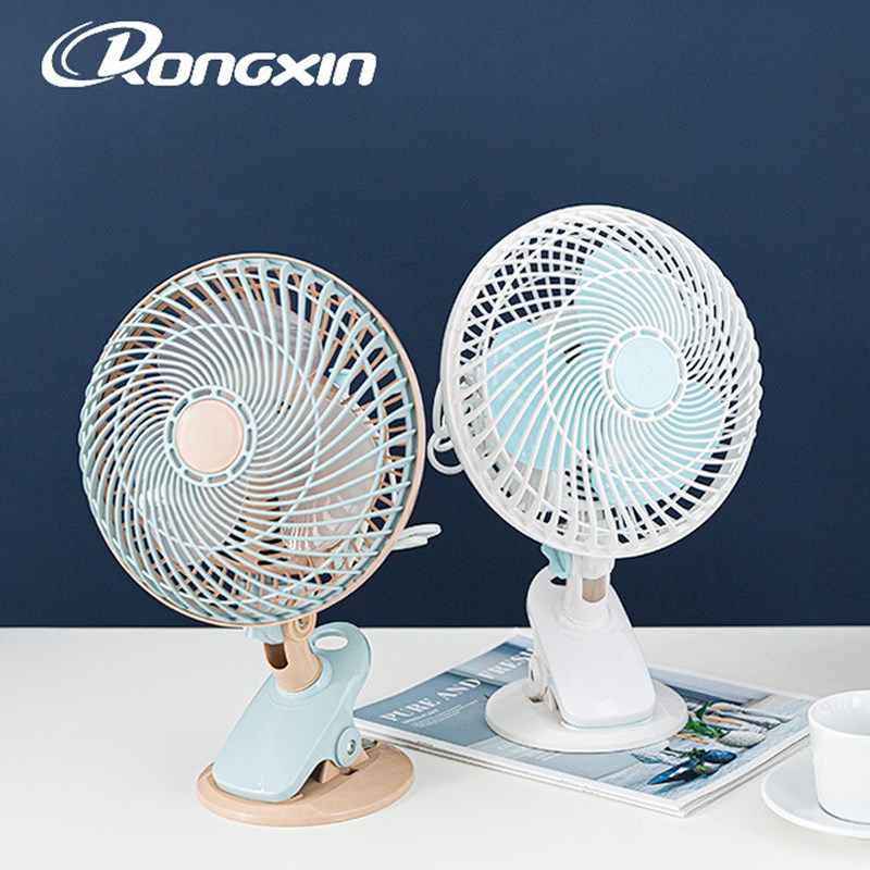 家用电风扇插电夹式床上夹扇学生宿舍夹子式床头寝室9寸摇头10寸