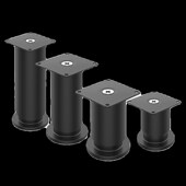 不锈钢可调节家具支撑脚橱柜柜脚垫高桌腿增高沙发脚电视茶几床腿