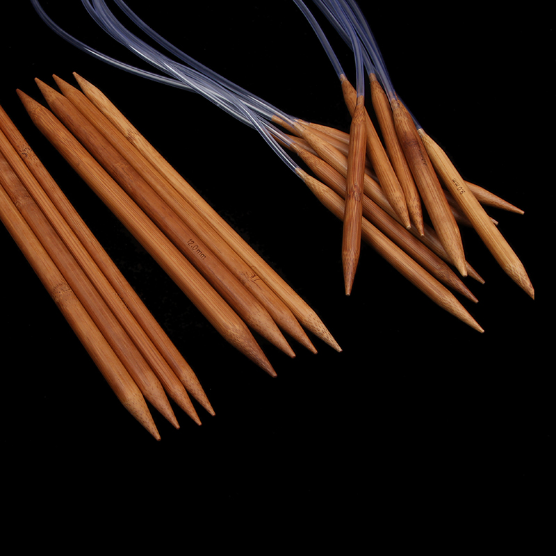 棒针套装国标毛衣针 碳化竹针毛线直针棒针 套装编织围巾帽子工具