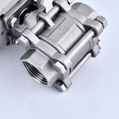 Q911F 球阀内螺纹丝扣耐高温阀门6分 16P电动304不锈钢丝扣三片式