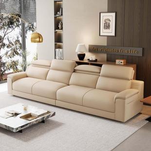 意式真皮沙发中小户型现代简约客厅沙发钢琴键直排脚踏全真皮沙发