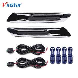 适用宝马5系F10F1111 LED动态叶子板边灯 13款