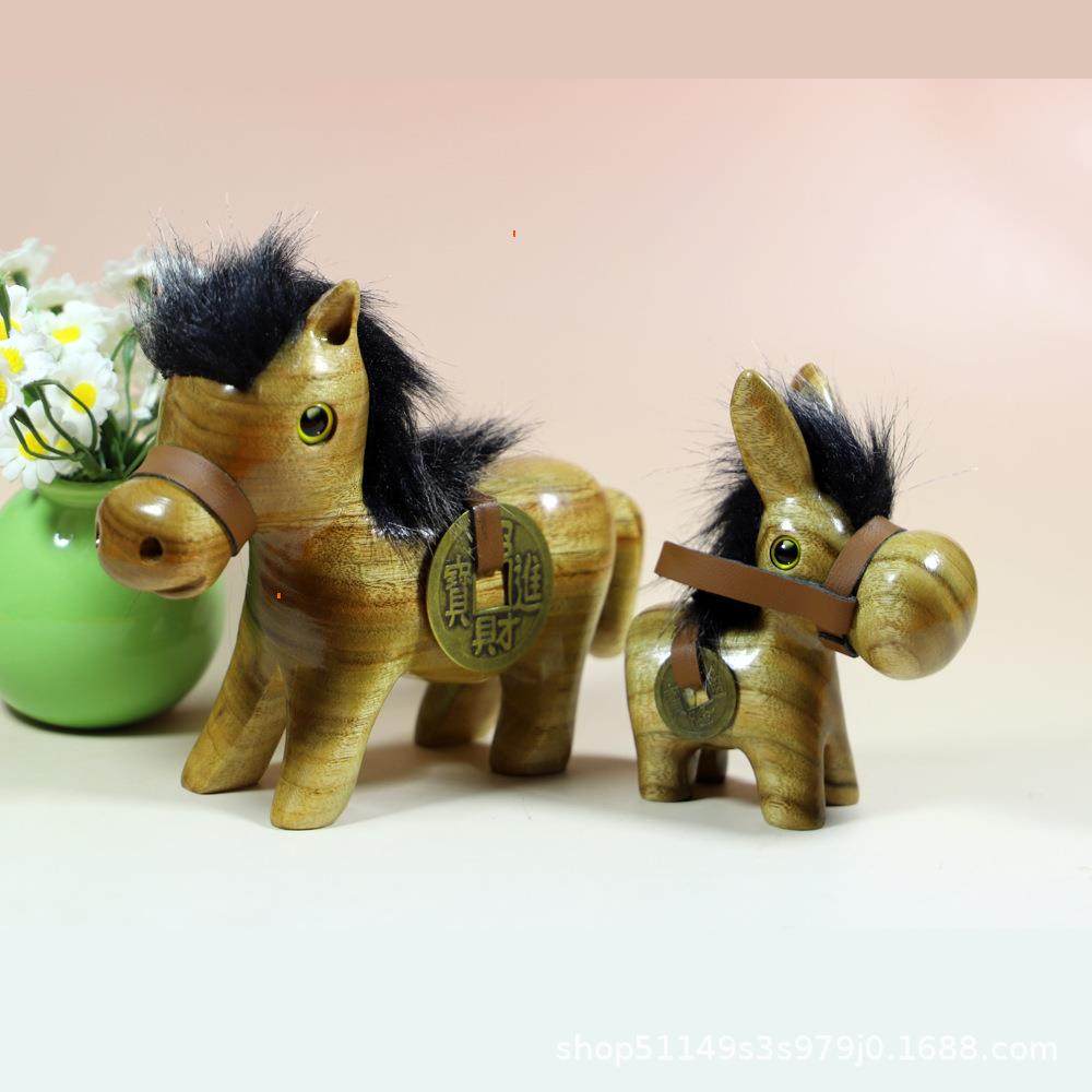 木雕十二生肖动物马到成功办公摆件装饰檀木工艺品,农用物资,其他肥料,淘宝优惠券,粉丝福利购,淘宝优惠卷