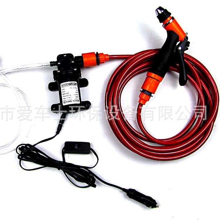 12V24V车载洗车器自助汽车清洗机电源开关水枪款中东货源亚马逊