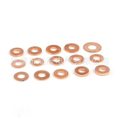 150pcs紫铜垫片盒装紫铜油密封铜垫片平垫圈组合套装