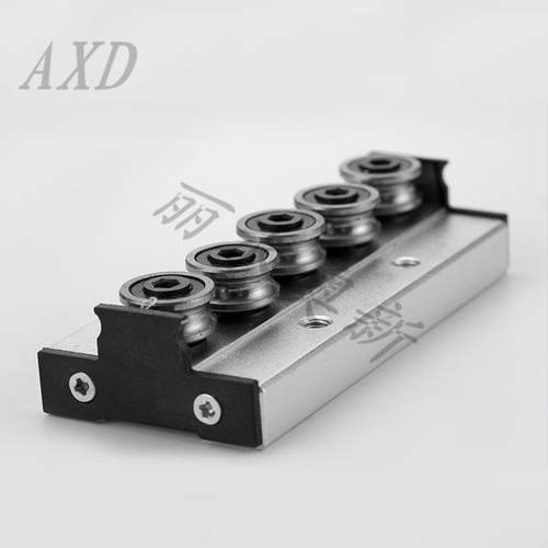 微型滚轮导轨滑块蓄电池设备绣花机机械用SGR10SGR153轮4轮锁紧